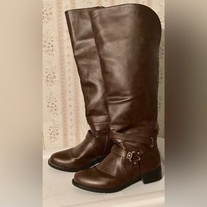 Brown Motorcycle Boots